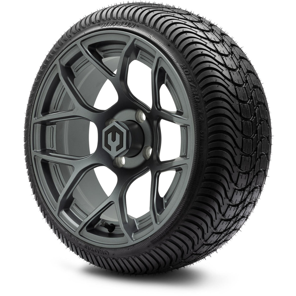 MODZ® 14" Renegade Gunmetal Wheels & Street Tires Combo