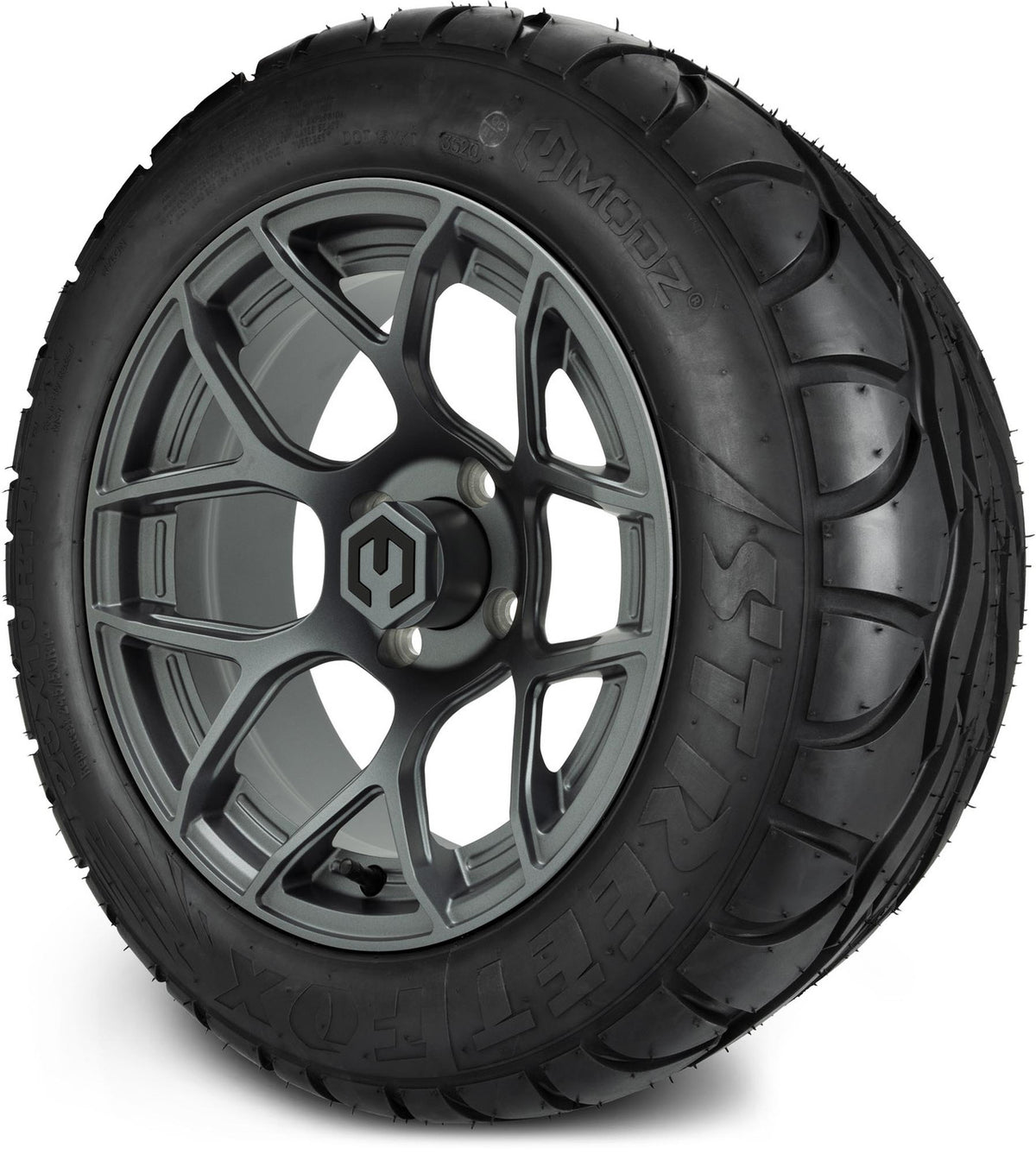 MODZ® 14" Renegade Gunmetal Wheels & Street Tires Combo