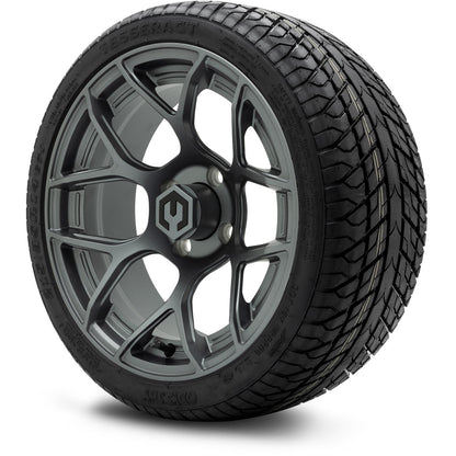 MODZ® 14" Renegade Gunmetal Wheels & Street Tires Combo
