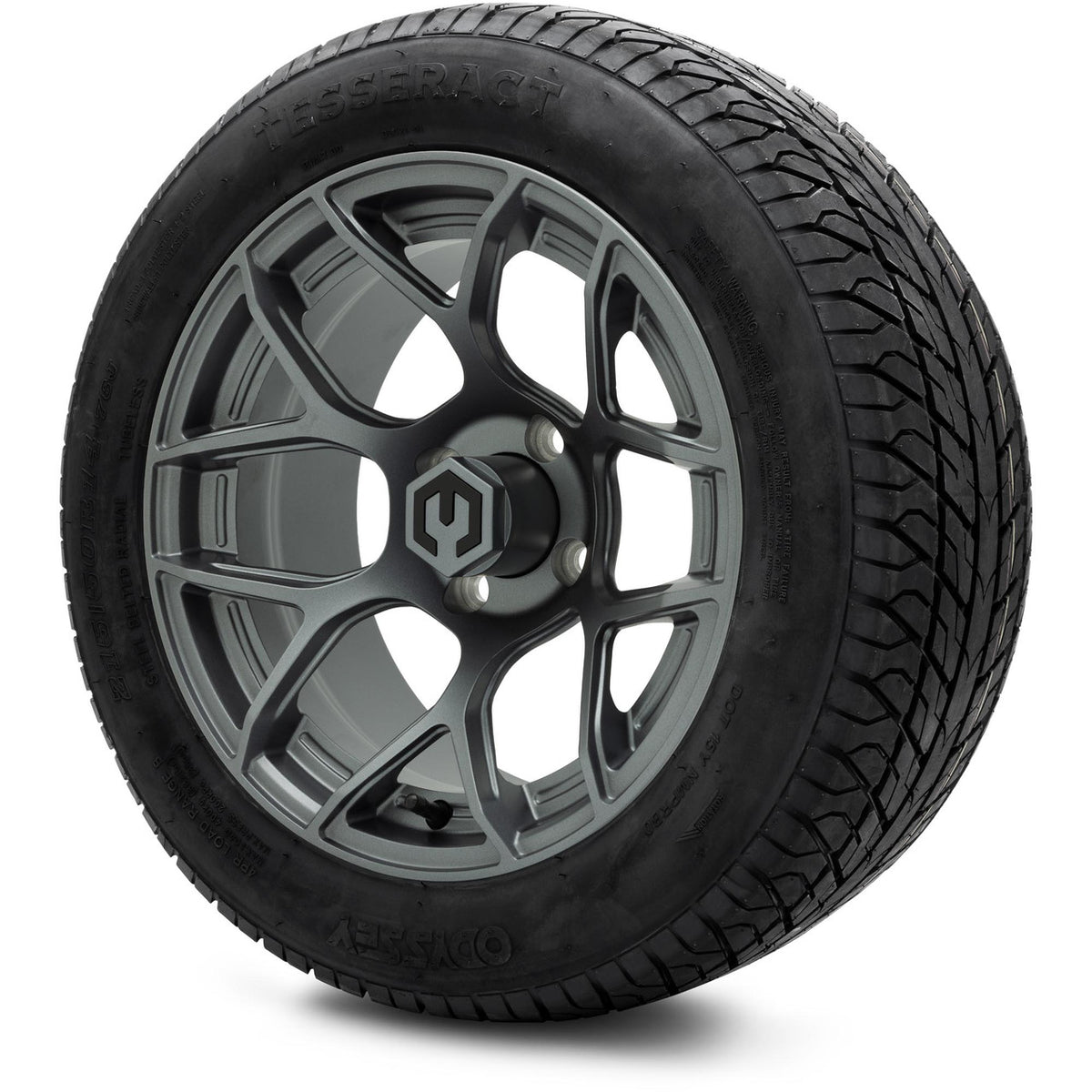 MODZ® 14" Renegade Gunmetal Wheels & Street Tires Combo