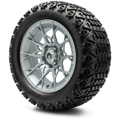 MODZ® 14" Chaos Silver Wheels & Off-Road Tires Combo