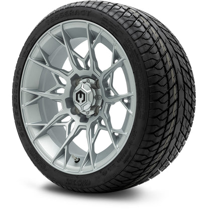MODZ® 14" Chaos Silver Wheels & Street Tires Combo