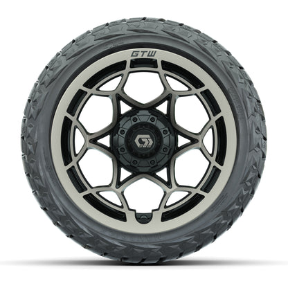 GTW Nexus Gloss Black/Satin Bronze 14 in Wheels with 23x10.00-R14 Maverick All-Terrain Tires – Full Set