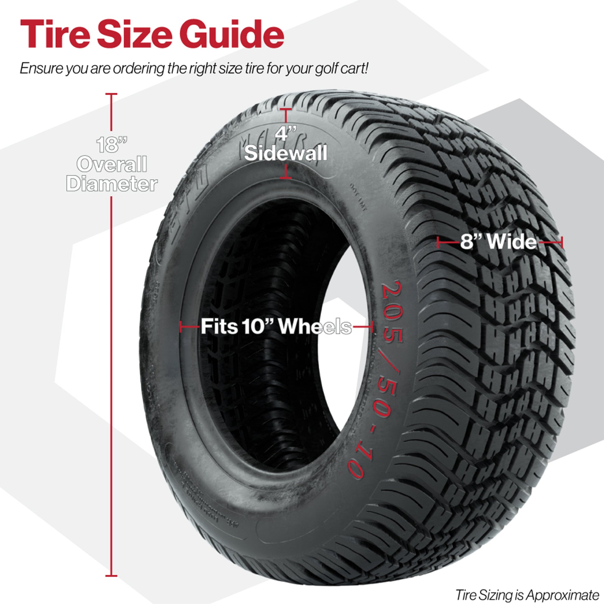 GTW Spyder Machined/Matte Grey 10 in Wheels with 205/50-10 Mamba Street Tires – Full Set