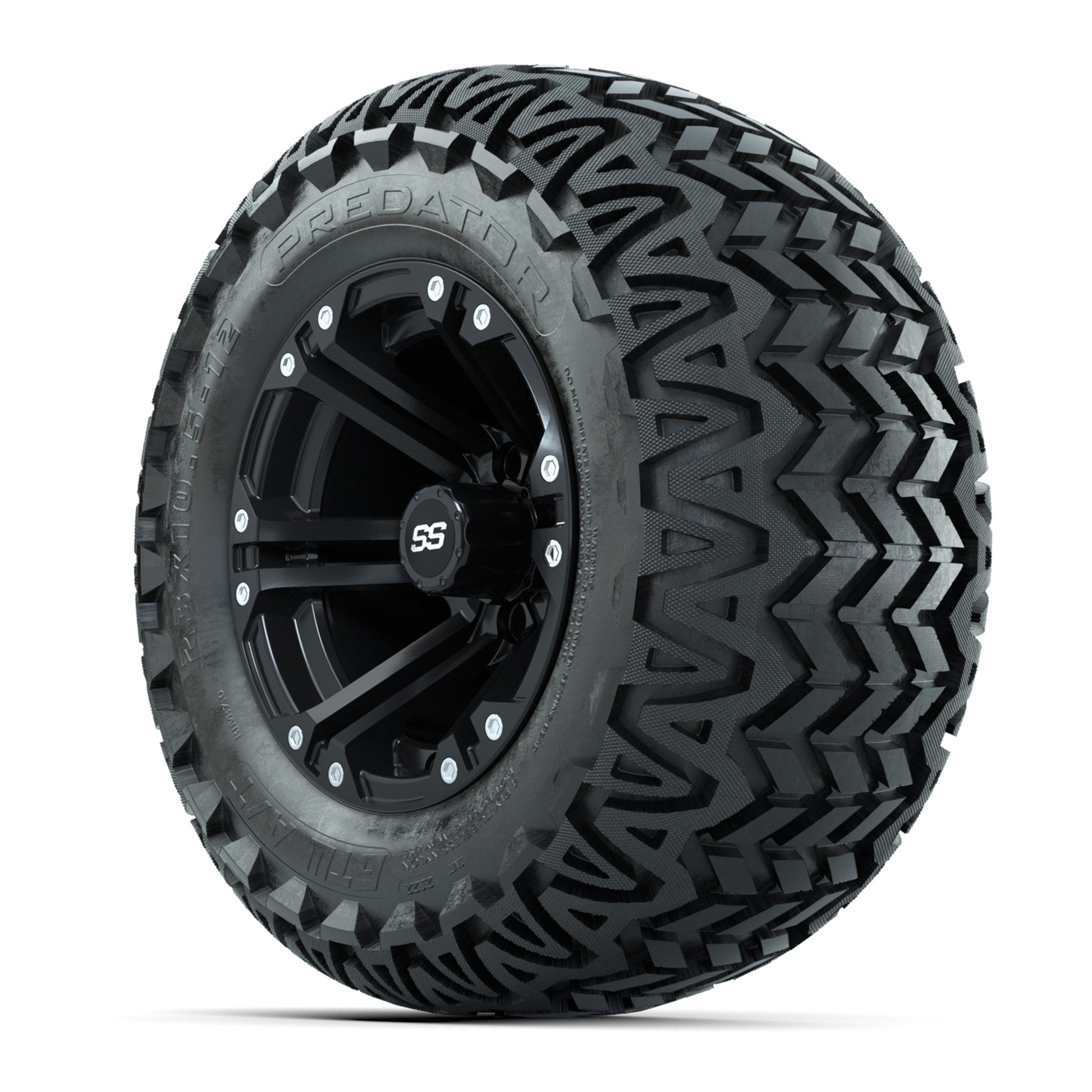 Set of (4) 12 in GTW Specter Wheels with 23x10.5-12 GTW Predator All-Terrain Tires