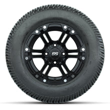 GTW® Specter Matte Black 12 in Wheels with 255/50-12 Excel Classic Street Tires – Full Set