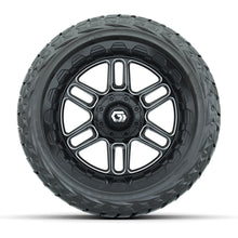GTW Titan Black/Machined 14 in Wheels with 23x10.00-R14 Maverick All-Terrain Tires – Full Set