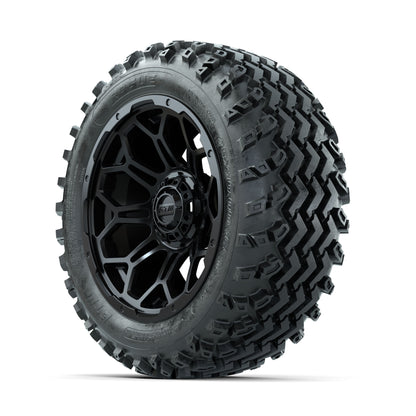 GTW Bravo Matte Black 14 in Wheels with 23x10.00-14 Rogue All Terrain Tires - Full Set