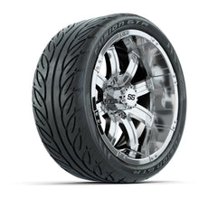 14” GTW Tempest Chrome Wheels with Fusion GTR Street Tires – Set of 4