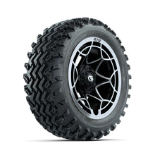 GTW® Nexus Black/Silver 14 in Wheels with 23X10.00-14 Rogue All-Terrain Tires – Full Set