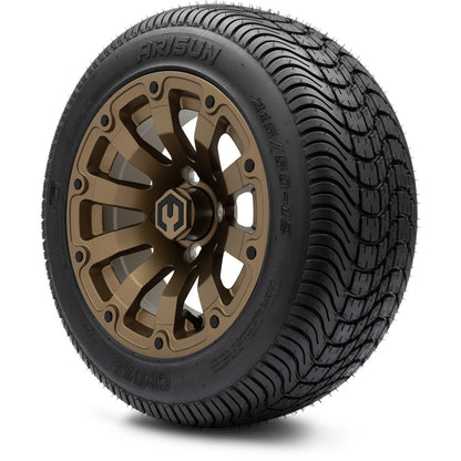 MODZ® 12" Bomber Matte Bronze Wheels & Street Tires Combo