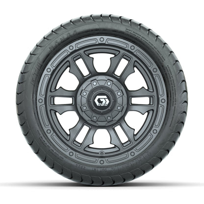 GTW® Shogun Gunmetal 12 in Wheels with 215/35-12 Mamba Street Tires - Full Set