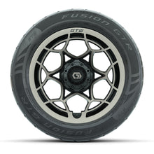 GTW® Nexus Black with Bronze Face 14 in Wheels with 255/45-R14 Fusion GTR Steel Belt Radial Street Tires – Full Set