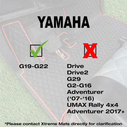 Xtreme Floor Mats for Yamaha G19-G22 - Black/Blue