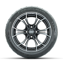 GTW Spyder Matte Grey 14 in Wheels with 225/40-R14 Fusion GTR Street Tires – Full Set