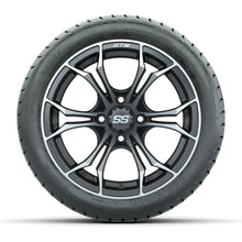 GTW Spyder Matte Grey 14 in Wheels with 225/30-14 Mamba Street Tires – Full Set