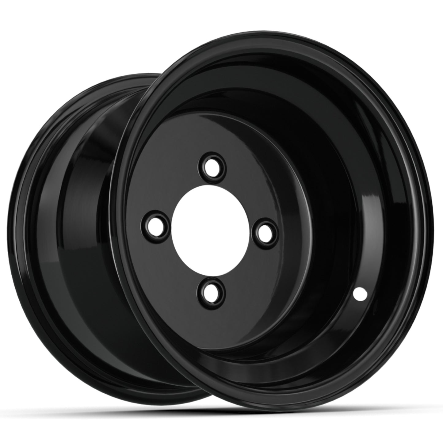 10'' Black Steel Wheel (3:4 Offset)
