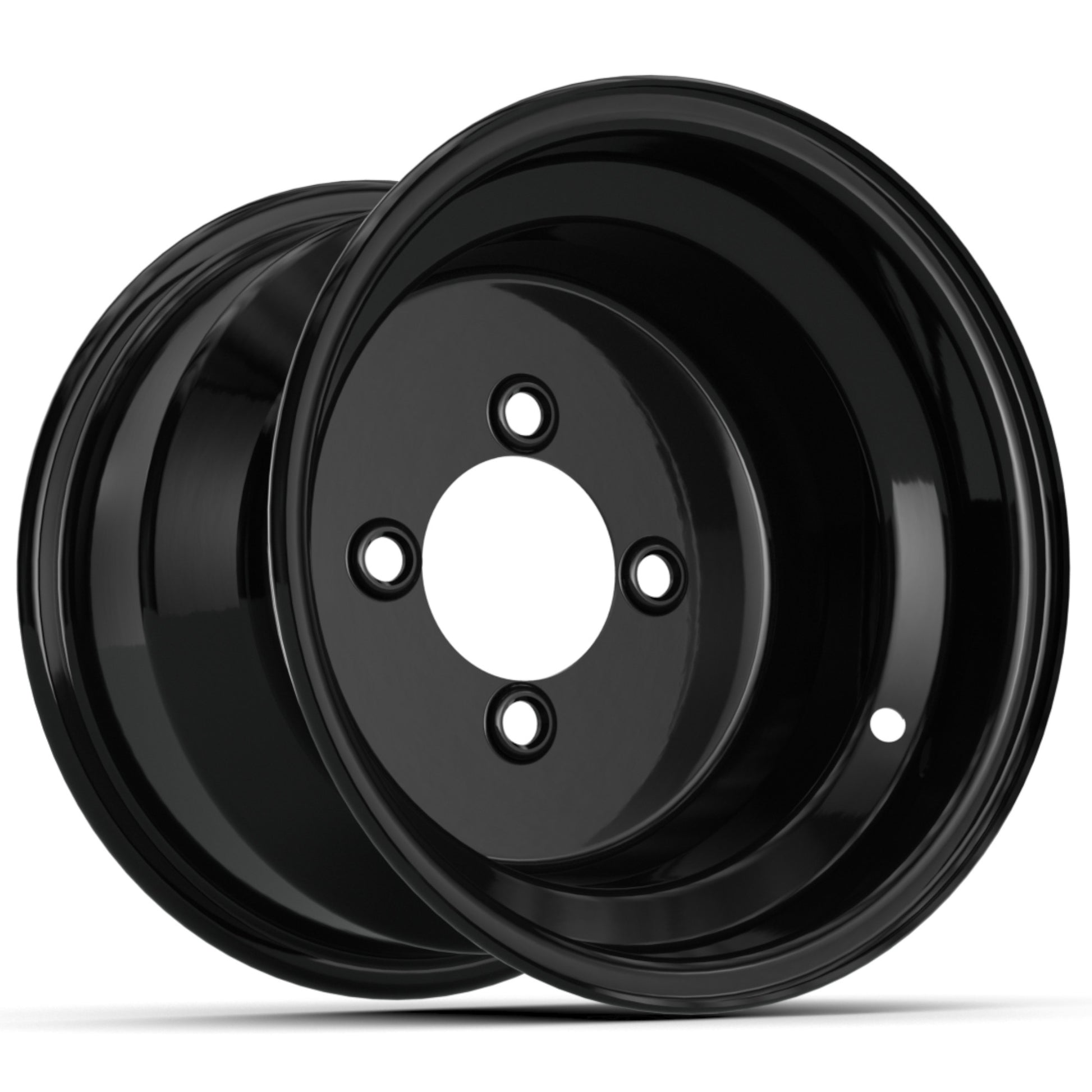 10'' Black Steel Wheel (3:4 Offset)