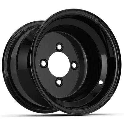 10'' Black Steel Wheel (3:4 Offset)