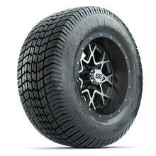 GTW® Vortex 2 Matte Gray/Machined 12 in Wheels with 255/50-12 Excel Classic Street Tires – Full Set