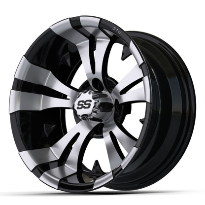 14″ GTW® Vampire Black with Machined Accents Wheel
