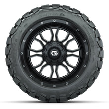 GTW Volt Black/Machined 14 in Wheels with 22X10-14 Timberwolf All-Terrain Tires – Full Set