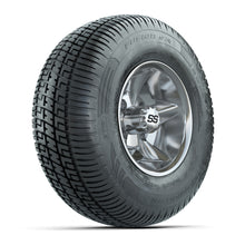 GTW Godfather Chrome 10 in Wheels with 205/65-R10 Fusion S/R Steel Belt Radial Street Tires – Full Set