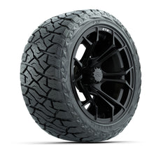 GTW Spyder Matte Black 14 in Wheels with 23x10.00-R14 Maverick All-Terrain Tires – Full Set