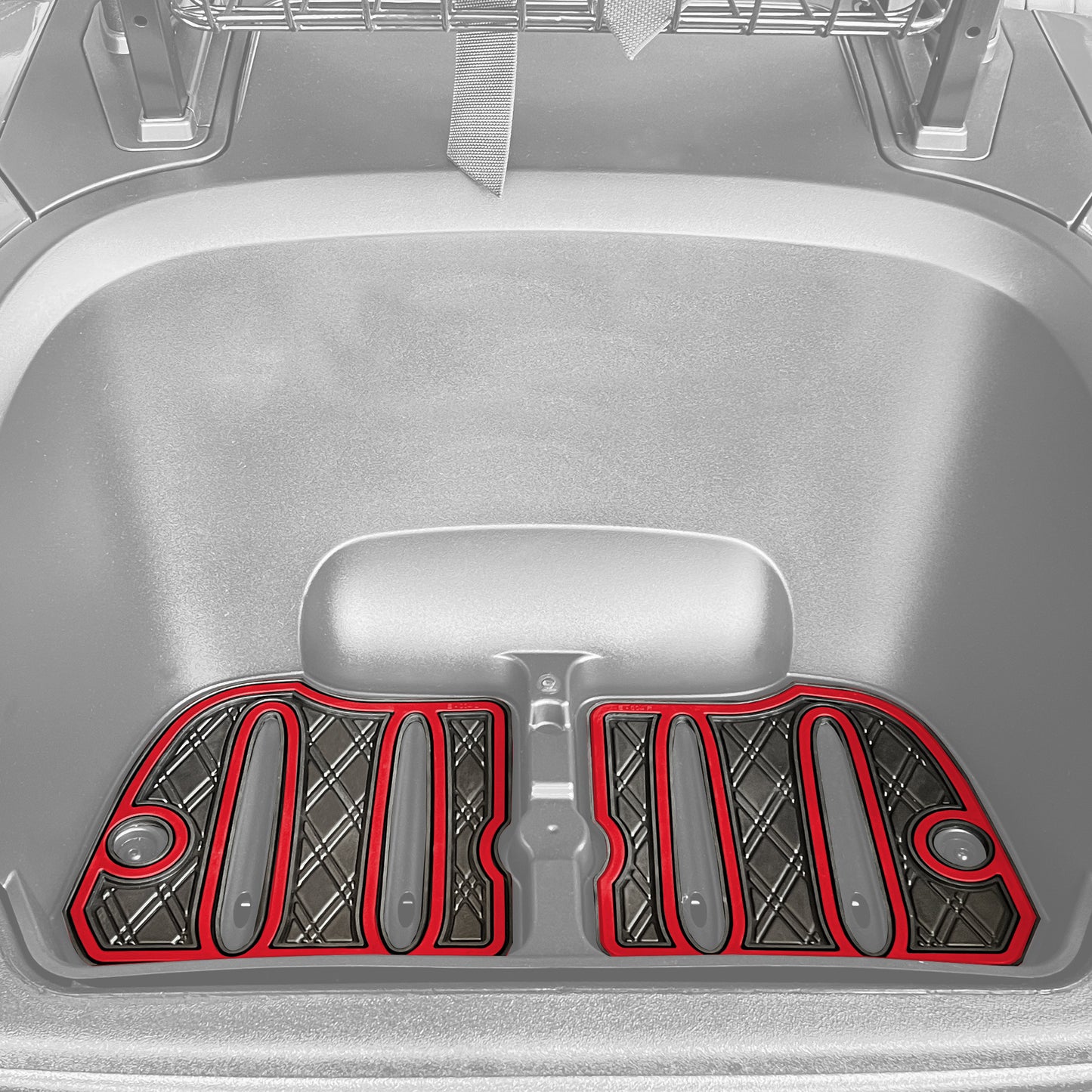 Xtreme Bag Well Mats for Yamaha Drive2 - Black/Red