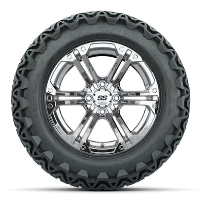 GTW Specter Chrome Wheels with 23in Predator A-T Tires - 14 Inch