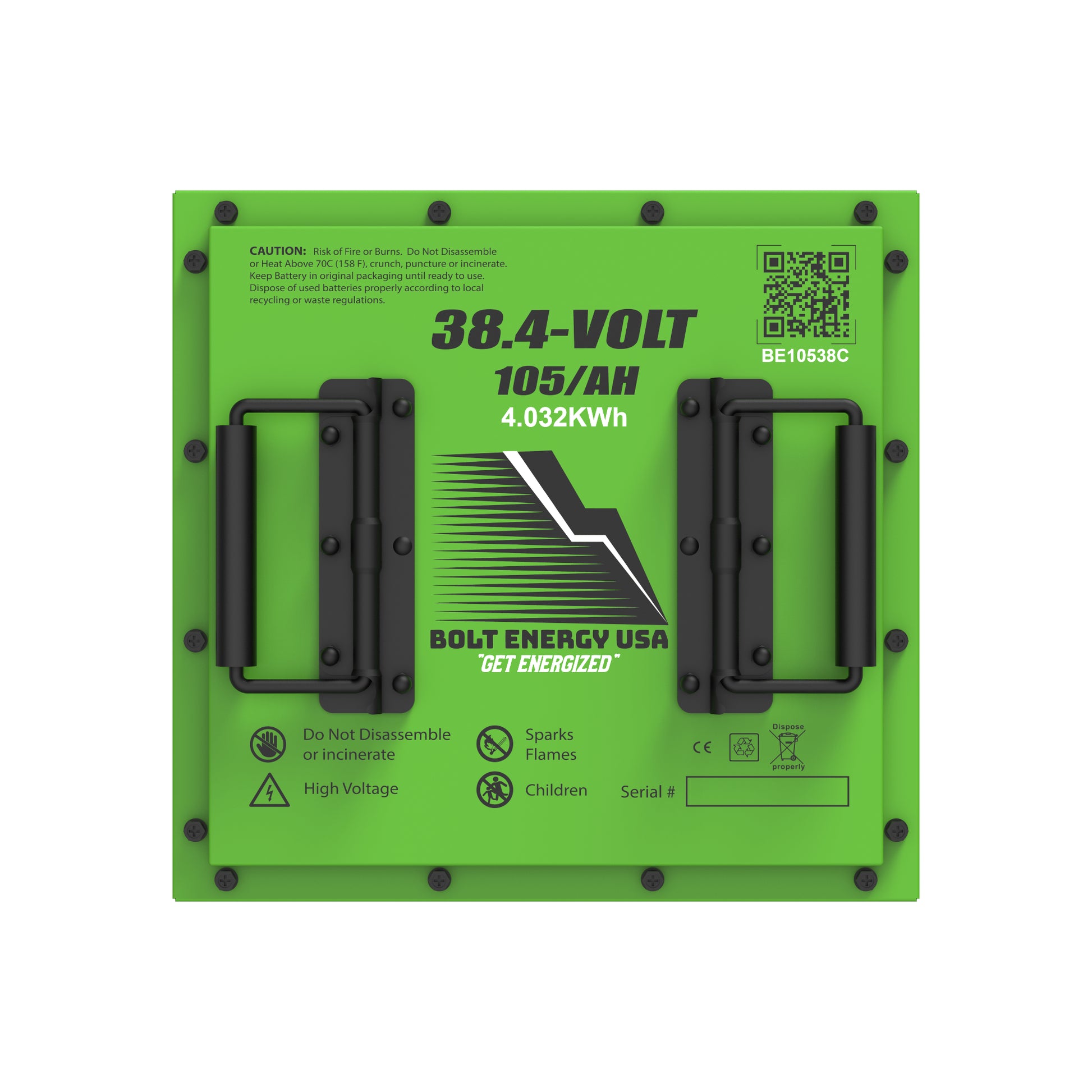 Bolt Energy Club Car DS 38V105AH Heated Standard Battery Kit