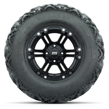 GTW® Specter Matte Black 12 in Wheels with 25X10-12 Barrage Mud Tires – Full Set