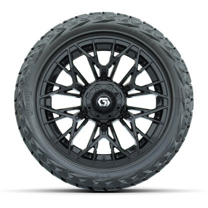 GTW Stellar Matte Black 15 in Wheels with 23x10.00-R15 Maverick All-Terrain Tires – Full Set