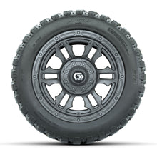 GTW® Shogun Gunmetal 12 in Wheels with 20X10-12 Nomad Steel Belt Radial All-Terrain Tires – Full Set