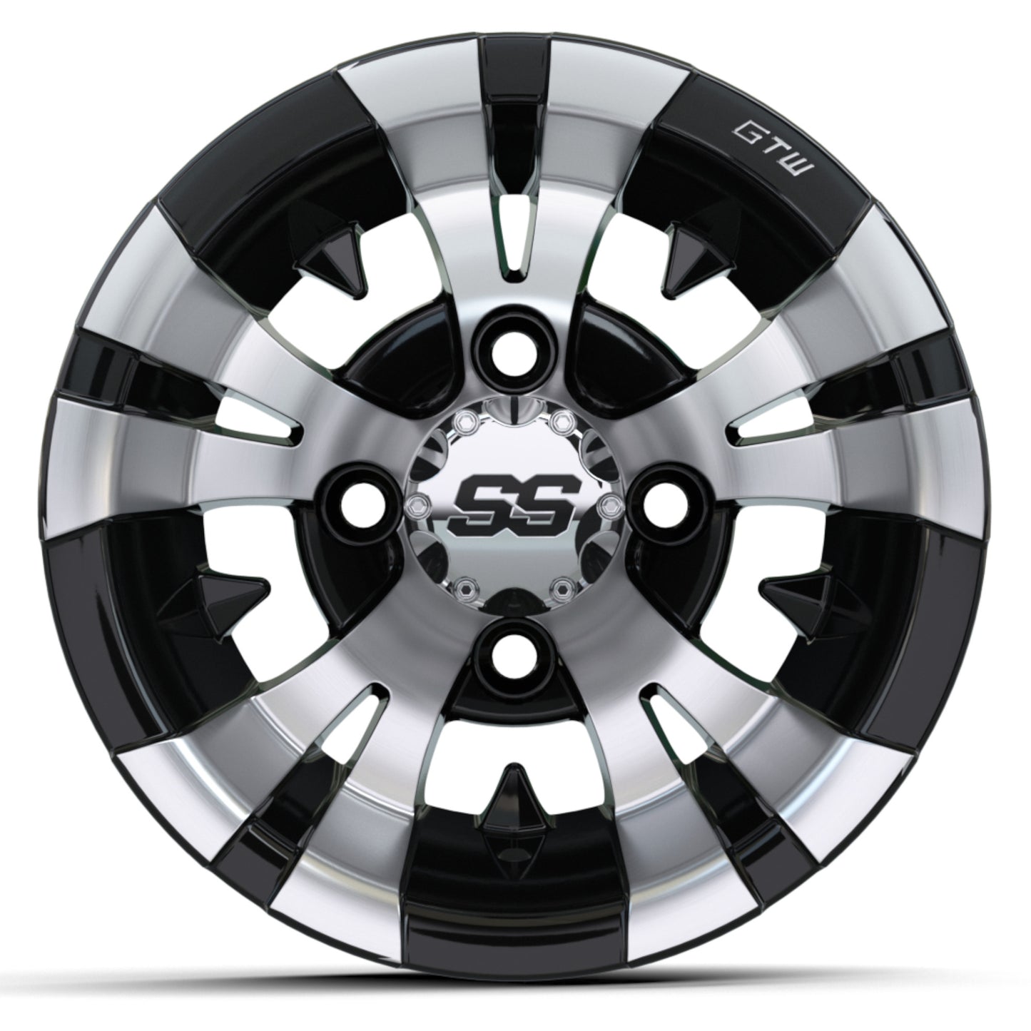 10″ GTW® Vampire Black with Machined Accents Wheel