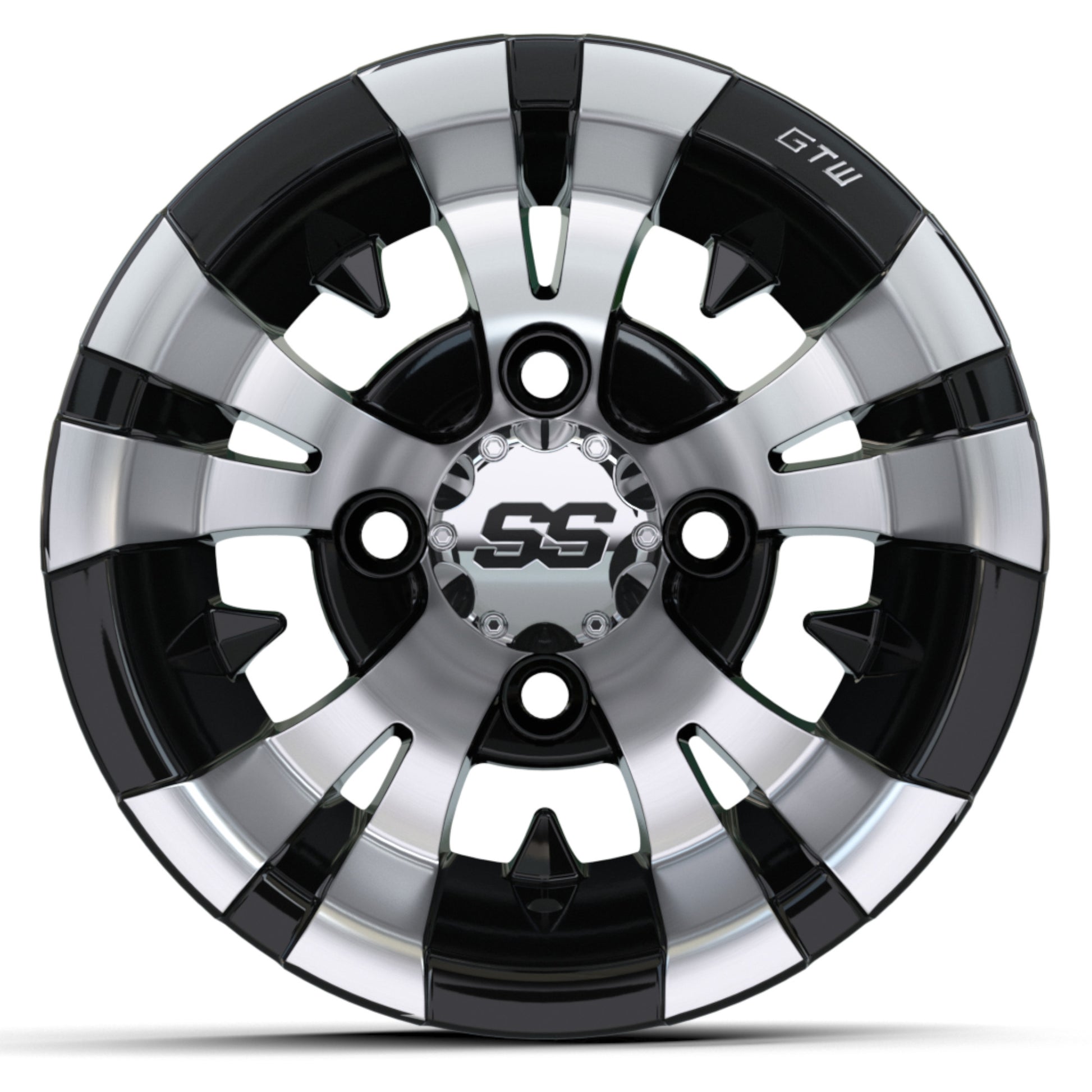 10″ GTW® Vampire Black with Machined Accents Wheel