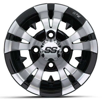 10″ GTW® Vampire Black with Machined Accents Wheel
