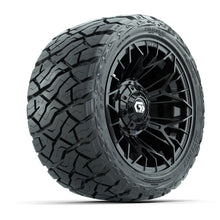 GTW Stellar Black 12 in Wheels with 215/40-R12 Maverick Low-Profile All-Terrain Tires - Full Set