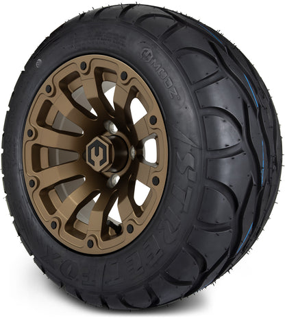 MODZ® 12" Bomber Matte Bronze Wheels & Street Tires Combo