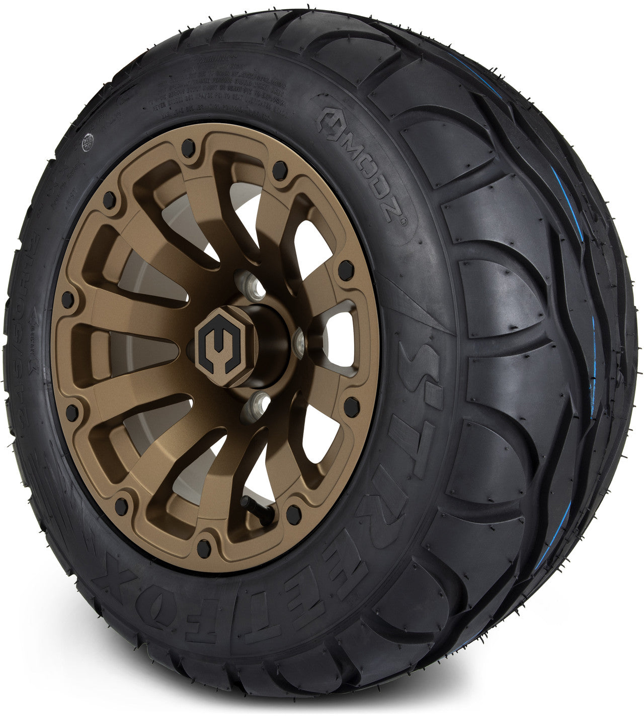 MODZ® 12" Bomber Matte Bronze Wheels & Street Tires Combo