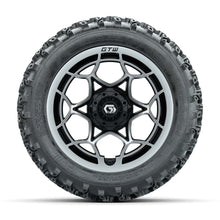 GTW® Nexus Black/Silver 14 in Wheels with 23X10.00-14 Rogue All-Terrain Tires – Full Set