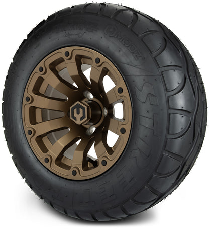 MODZ® 12" Bomber Matte Bronze Wheels & Street Tires Combo