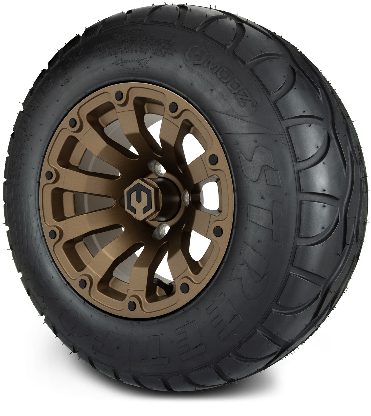MODZ® 12" Bomber Matte Bronze Wheels & Street Tires Combo