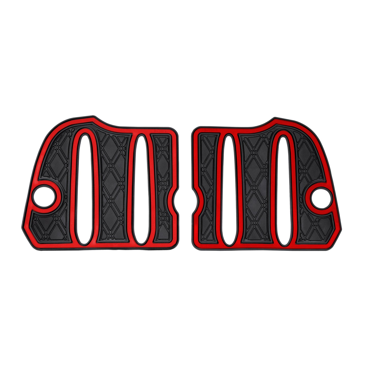 Xtreme Bag Well Mats for Yamaha Drive2 - Black/Red