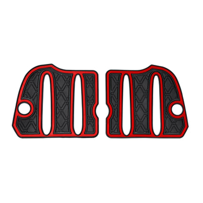 Xtreme Bag Well Mats for Yamaha Drive2 - Black/Red