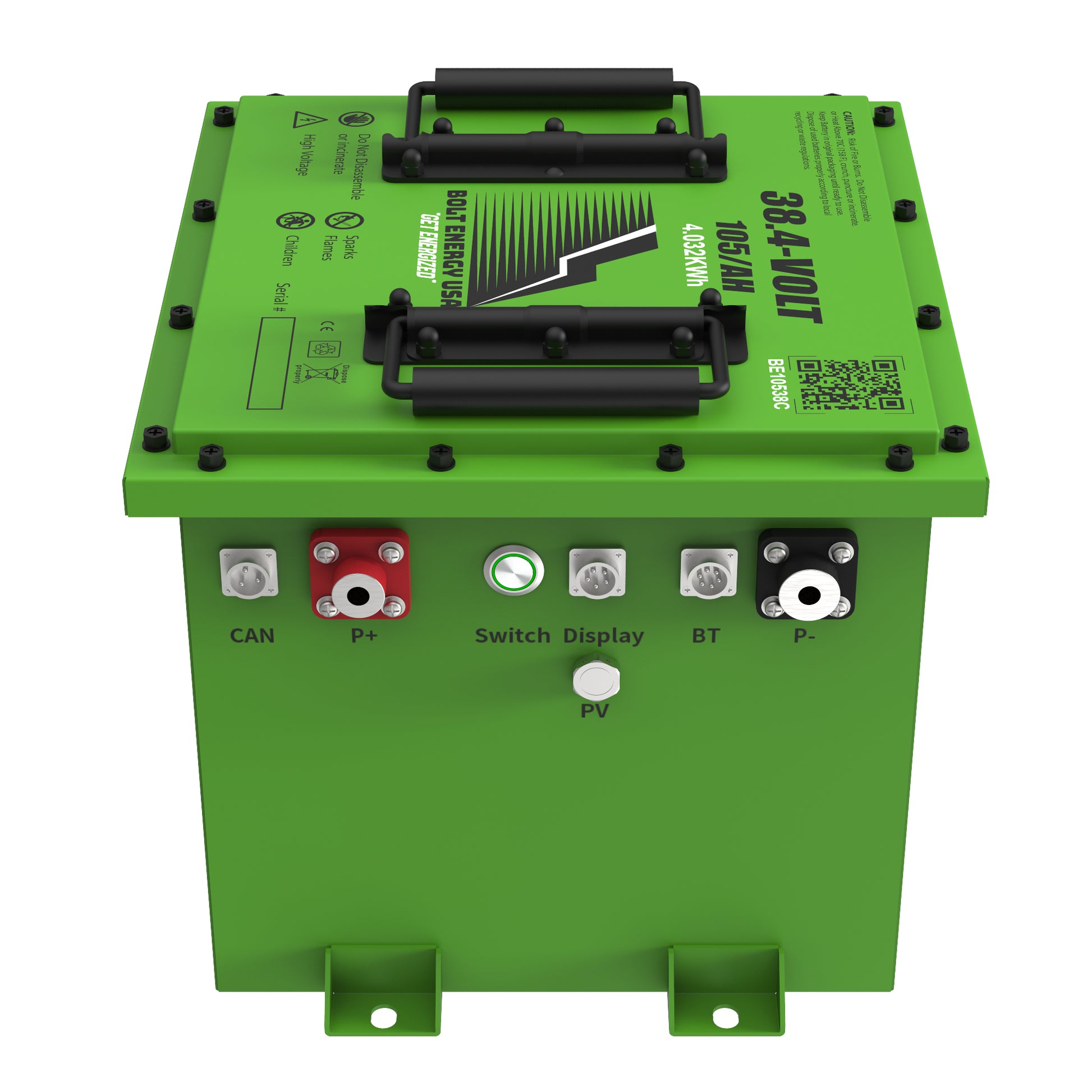 Bolt Energy 38V 105AH Heated Lithium Battery