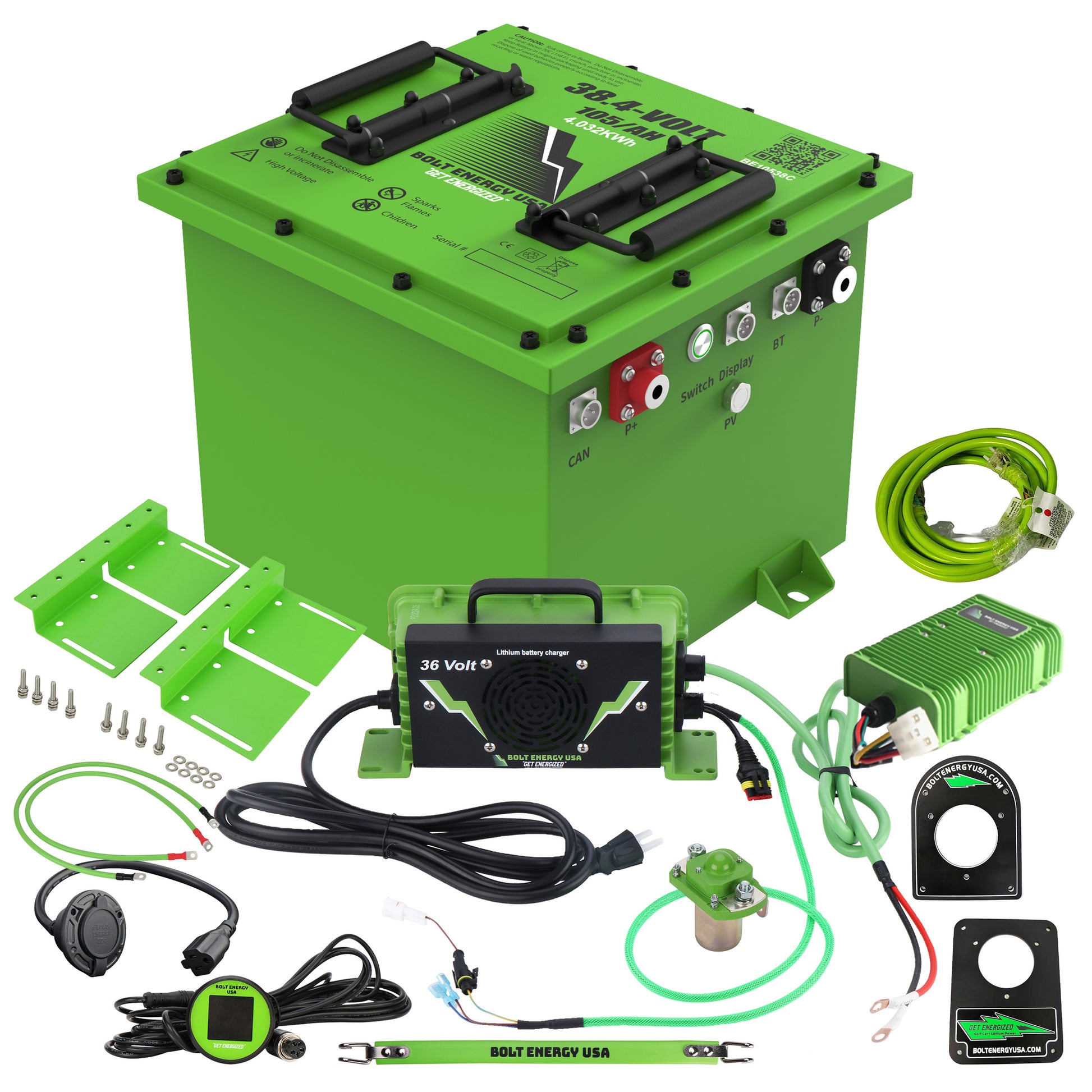 Bolt Energy Club Car DS 36V, 38V 105AH Professional Battery Kit