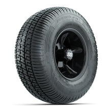 GTW Godfather Black 10 in Wheels with 205/65-R10 Fusion S/R Steel Belt Radial Street Tires – Full Set
