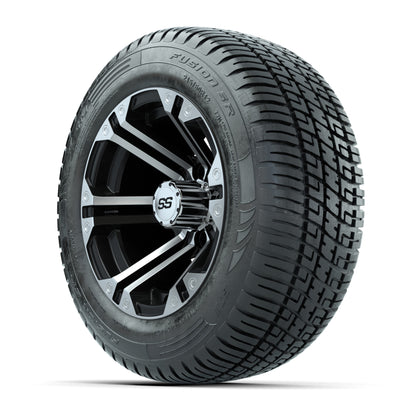 Set of (4) 12 in GTW Specter Wheels with 215/50-R12 Fusion S/R Street Tires