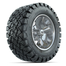 GTW® Godfather Chrome 12 in Wheels with 22X10-12 Timberwolf All-Terrain Tires – Full Set